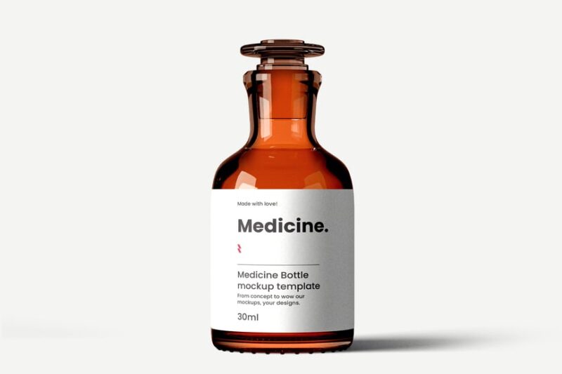 Medicine Bottle Mockup