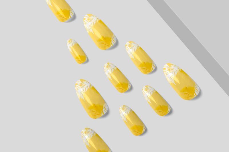 Almond Shape Acrylic Nails Mockups
